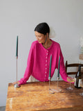 Piper Cardigan in Fuchsia