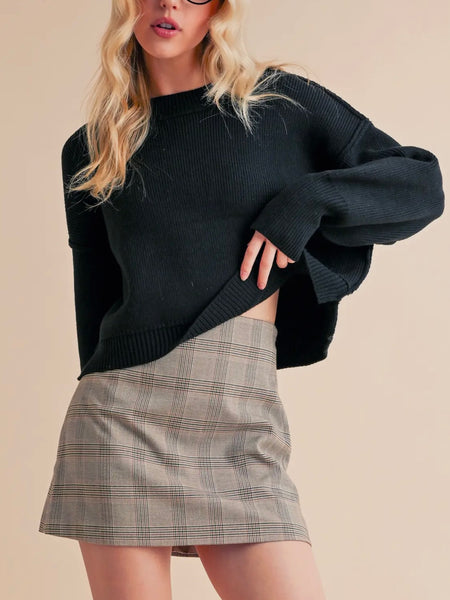 Simple Road Sweater in Black