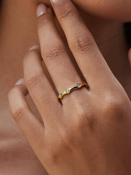 Vendome CZ Starburst Ring