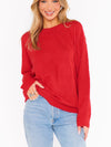 Feel Good Sweater in Red Knit