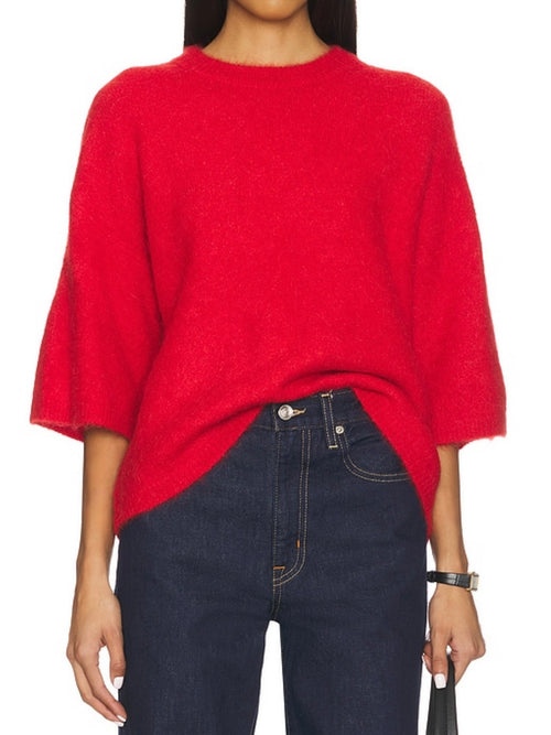 Micah Sweater in Ruby