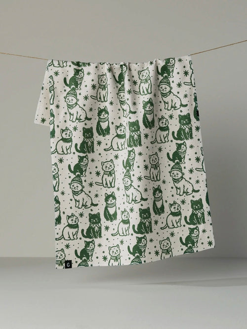 Cozy Kittens Luxe Kitchen Towel