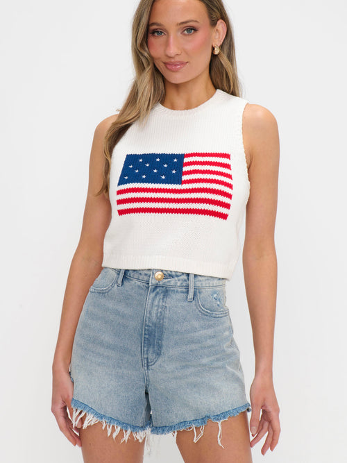 Milo Tank in Flag Knit