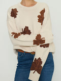 Go To Sweater in Fall Leaves Knit