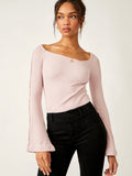 On A Cloud Bodysuit in Blush Tint