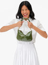 Petit Moyen Messenger in Army Crinkle Patent