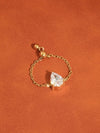Alora Pear CZ Chain Ring