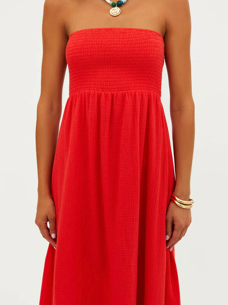 Yula Reversible Dress in Hot Haze