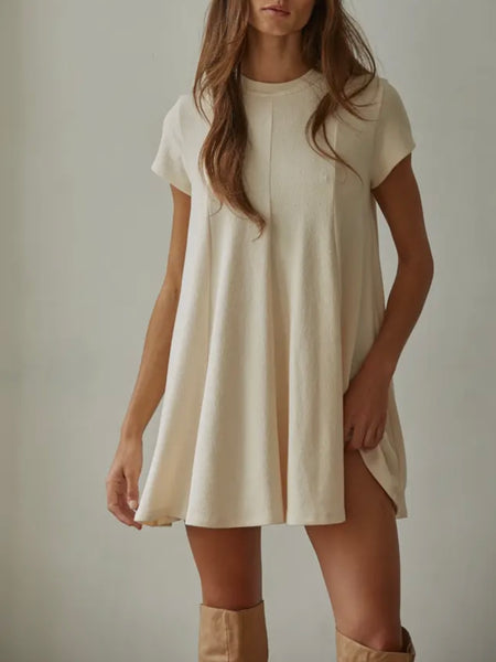 Flare For The Dramatics Tunic in Cream