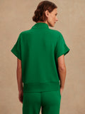 Ritchie Short Sleeve Sweat in Verdant Green