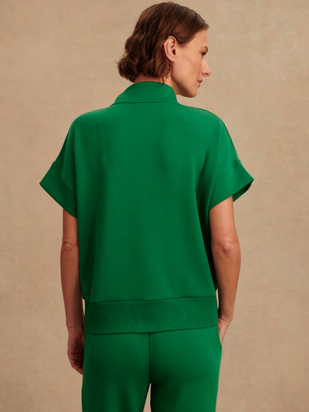 Ritchie Short Sleeve Sweat in Verdant Green