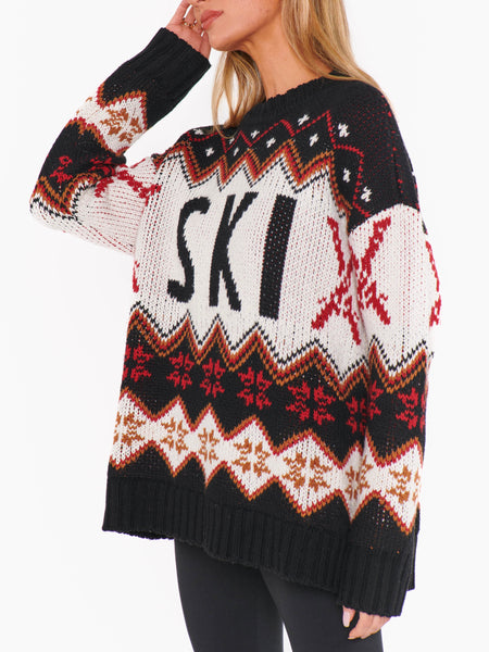 Ski in Sweater in Ski Knit