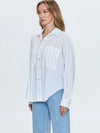 Samantha Top in Frost Blue Stripe