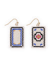 Lily Beaded Mahjong Earrings