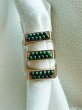 Power Ring in Malachite