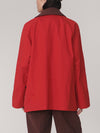 Rylan Mid Length Jacket in Washed Red