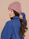 Glazey Satin Lined Beanie in Blush
