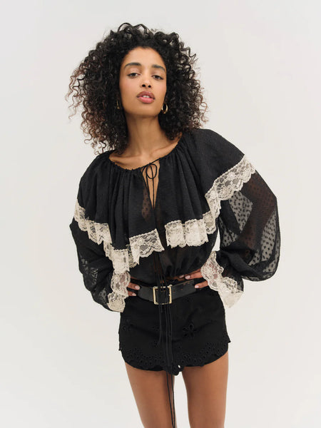 Coco Stripe Cardi in Brown