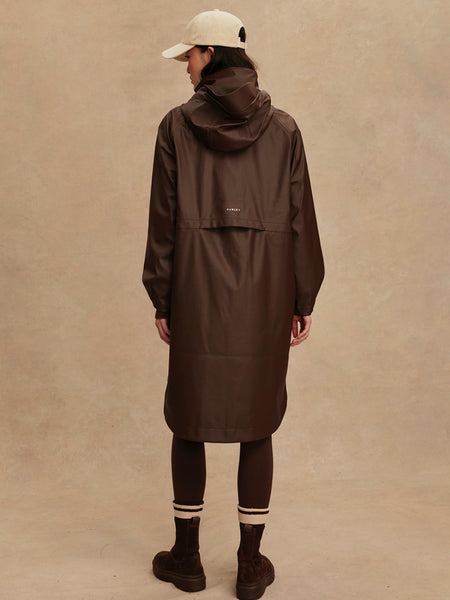 Kirsten Rain Coat in Dark Truffle
