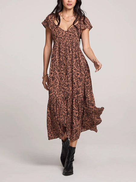 Sunraya Maxi Dress in Chestnut