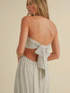 Back To Bows Strapless Dress in Ivory