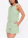 Maren Shorts in Green Gingham