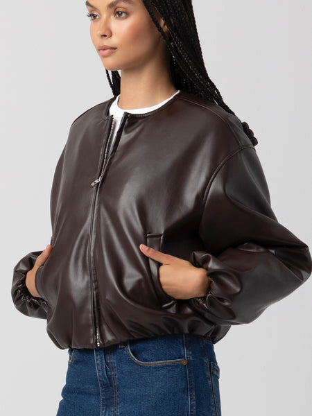 Grand Slam Jacket in Chocolate