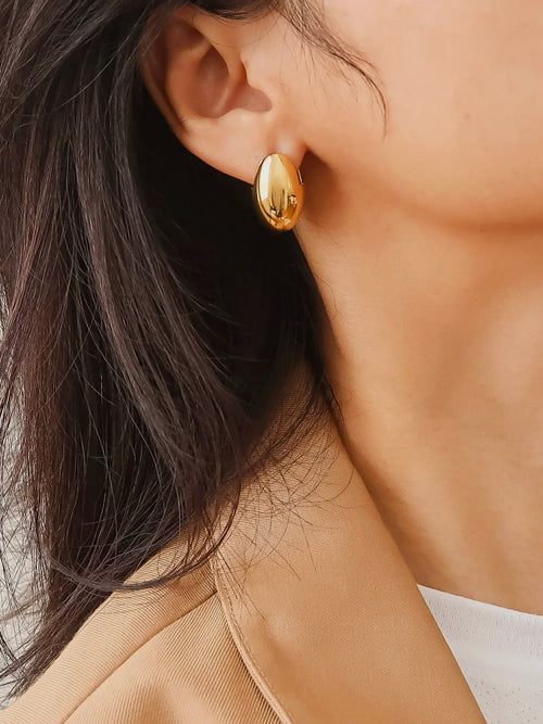 Elio Oval Droplet Earrings