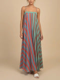 Serafina Stripes Maxi Dress in Multi