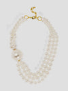 Oversized Pearl Collar Necklace