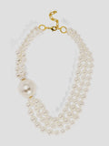 Oversized Pearl Collar Necklace