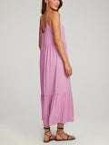 She's Essential Ribbed Midi Dress in Ultra Violet