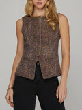 Vest Intentions Top in Leopard