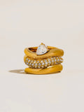 Belline Pear Stackable Ring