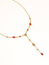 Briennon Beaded Y Necklace in Multi