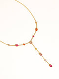 Briennon Beaded Y Necklace in Multi