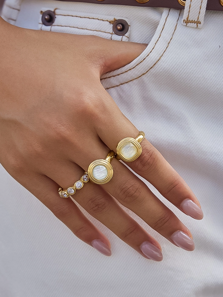 Eliza Square Ring