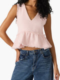 Camilla Top in Pastel Lilac