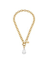 Gigi Toggle Necklace in Clear Quartz