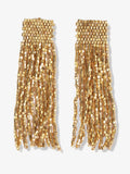 Marilyn Beaded Fringe Earrings in Gold