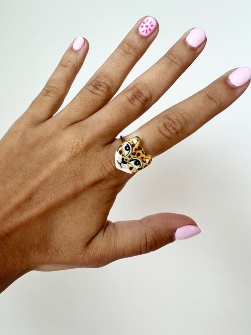 Golden Leopard Ring