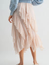 She's Magic Ruffle Skirt in Blush