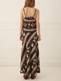 Petalwood Maxi Skirt in Nightfall