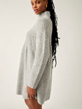 Jaci Sweater Dress in Heather Grey