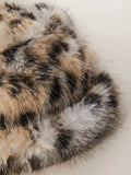 Ice Queen Bucket Hat in Leopard
