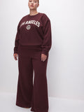 Brushed Fleece Graphic Crew Sweatshirt Los Angeles