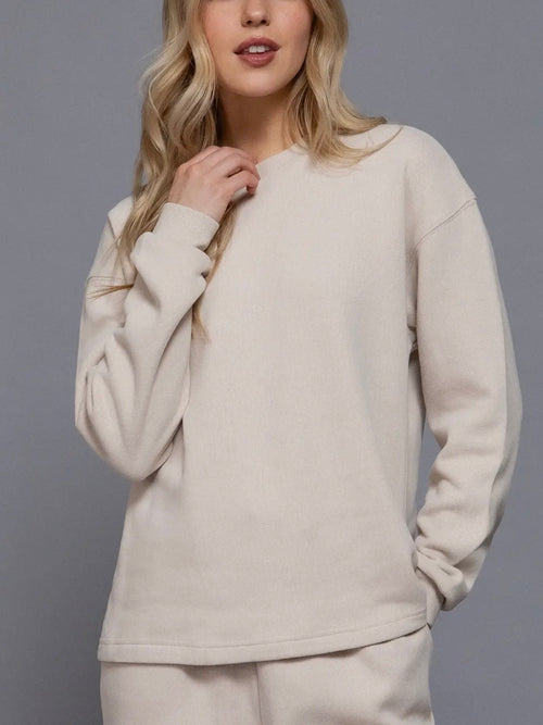 On The Reg Sweatshirt in Beige