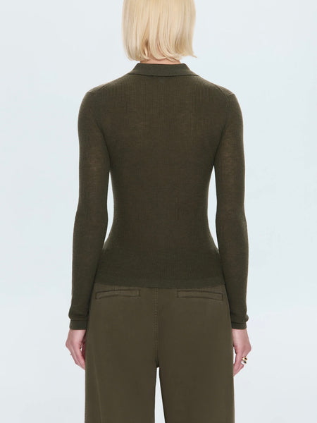 Korey Button Up Sweater in Sequioa