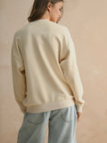 Patriotic Patch Sweatshirt in Cream