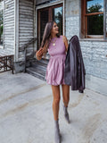 Best In Bubble Dress in Dark Mauve